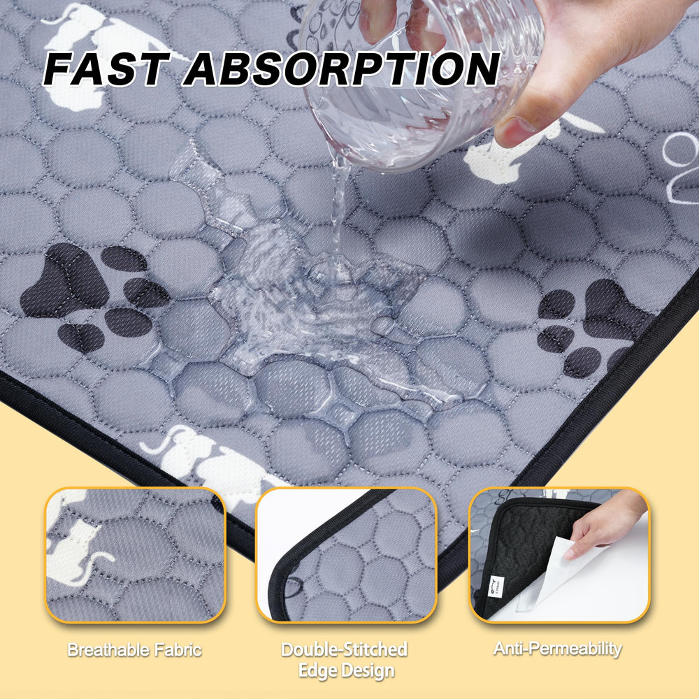 X.P.Made waterproof-dog-potty-pad-absorbent keeps surfaces dry and clean.