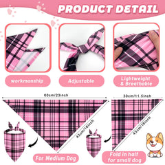XPUDAC buffalo plaid bandana pattern coordinating with outfits.
