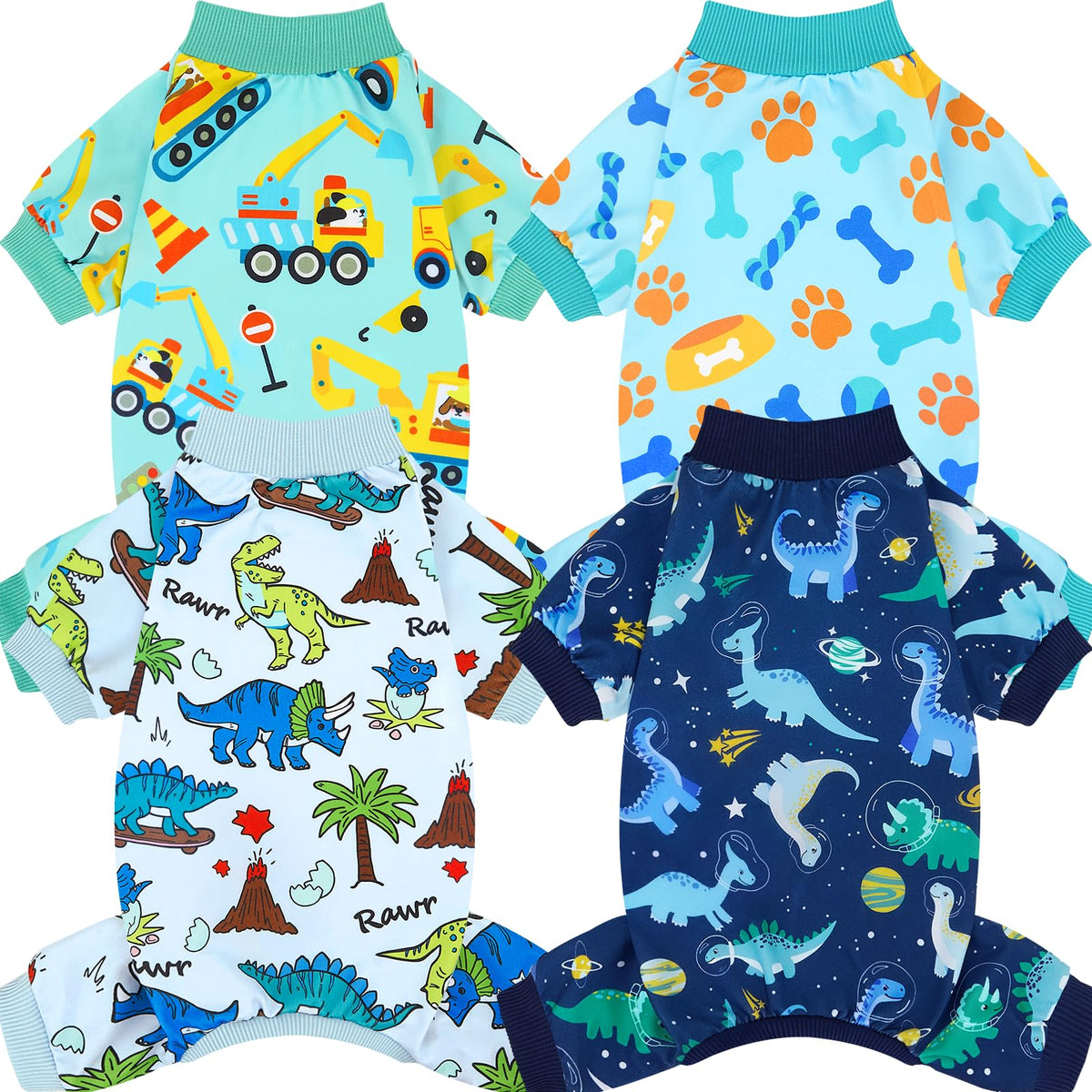 XPUDAC dog pajamas set of 4 on dogs for cozy all-season sleepwear