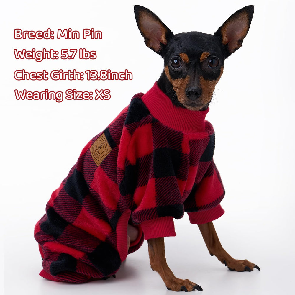 XPUDAC dog pajamas belly-cut design eases potty breaks while keeping fur tidy.