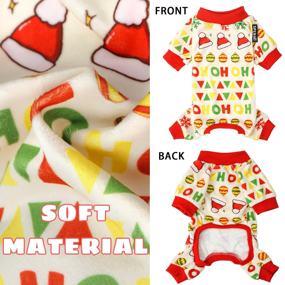 XPUDAC dog pajamas four-leg pull-on design for quick dressing
