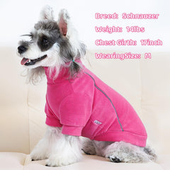 XPUDAC dog sweater front purple demonstrates snug pullover fit for warmth.