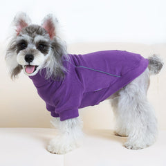 XPUDAC dog sweater side view highlights easy pullover design for quick outfits.