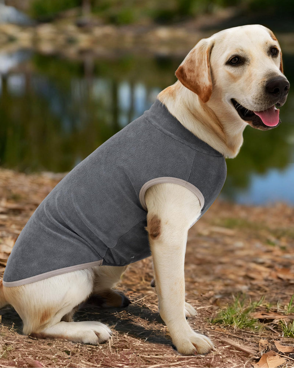 XPUDAC dog sweater soft fleece fabric feels lightweight yet warm.