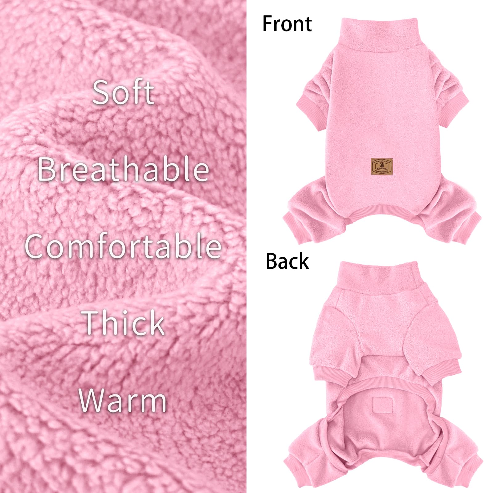 XPUDAC fleece dog pajamas ideal for holiday photoshoots and warmth