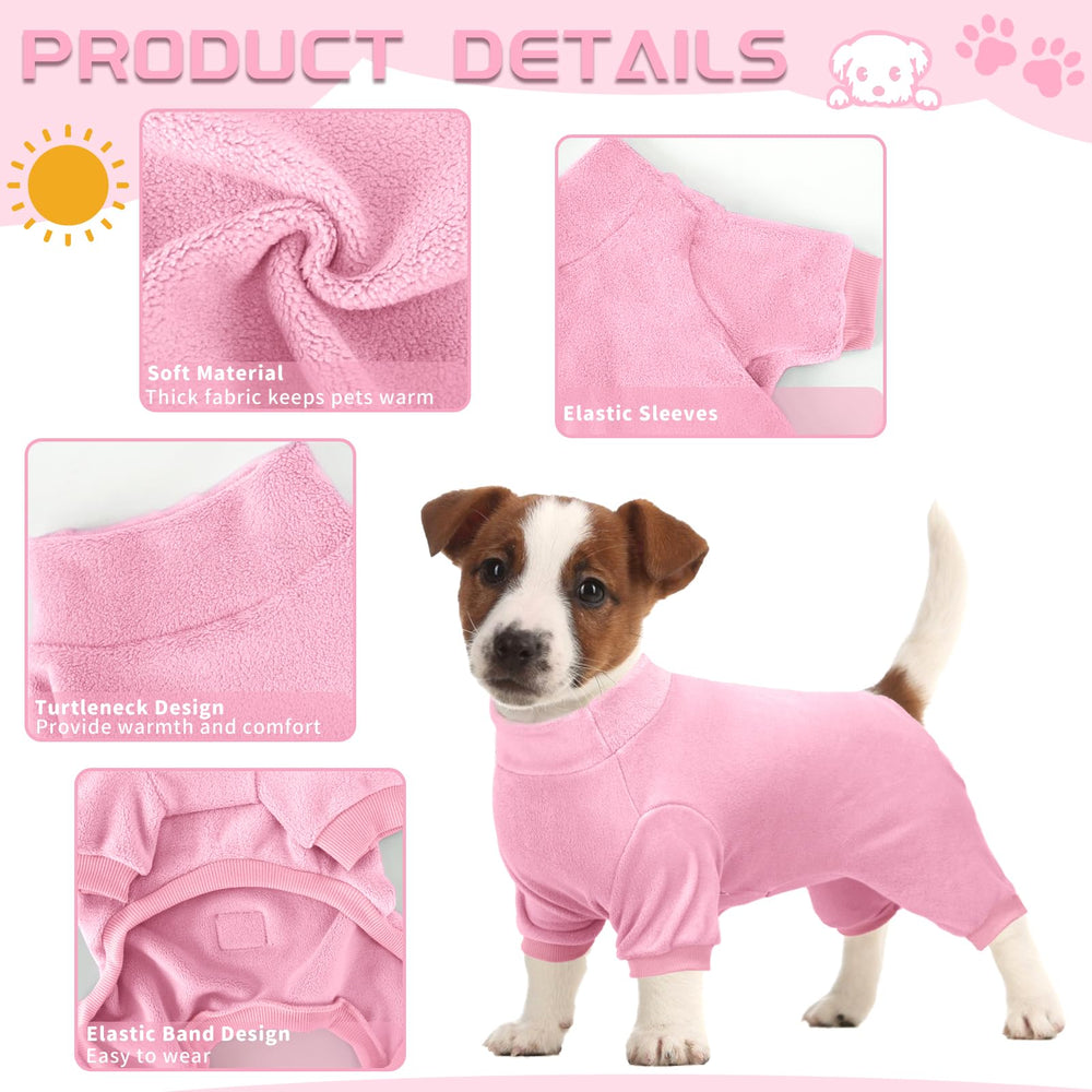 XPUDAC fleece dog pajamas for winter walks keeps your pet cozy