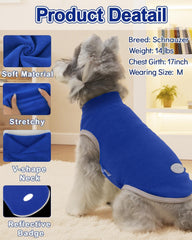 XPUDAC four-pack fleece dog sweaters side view, versatile fit for active dogs.