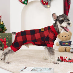 XPUDAC puppy onesies Christmas patterns close-up for festive family photos