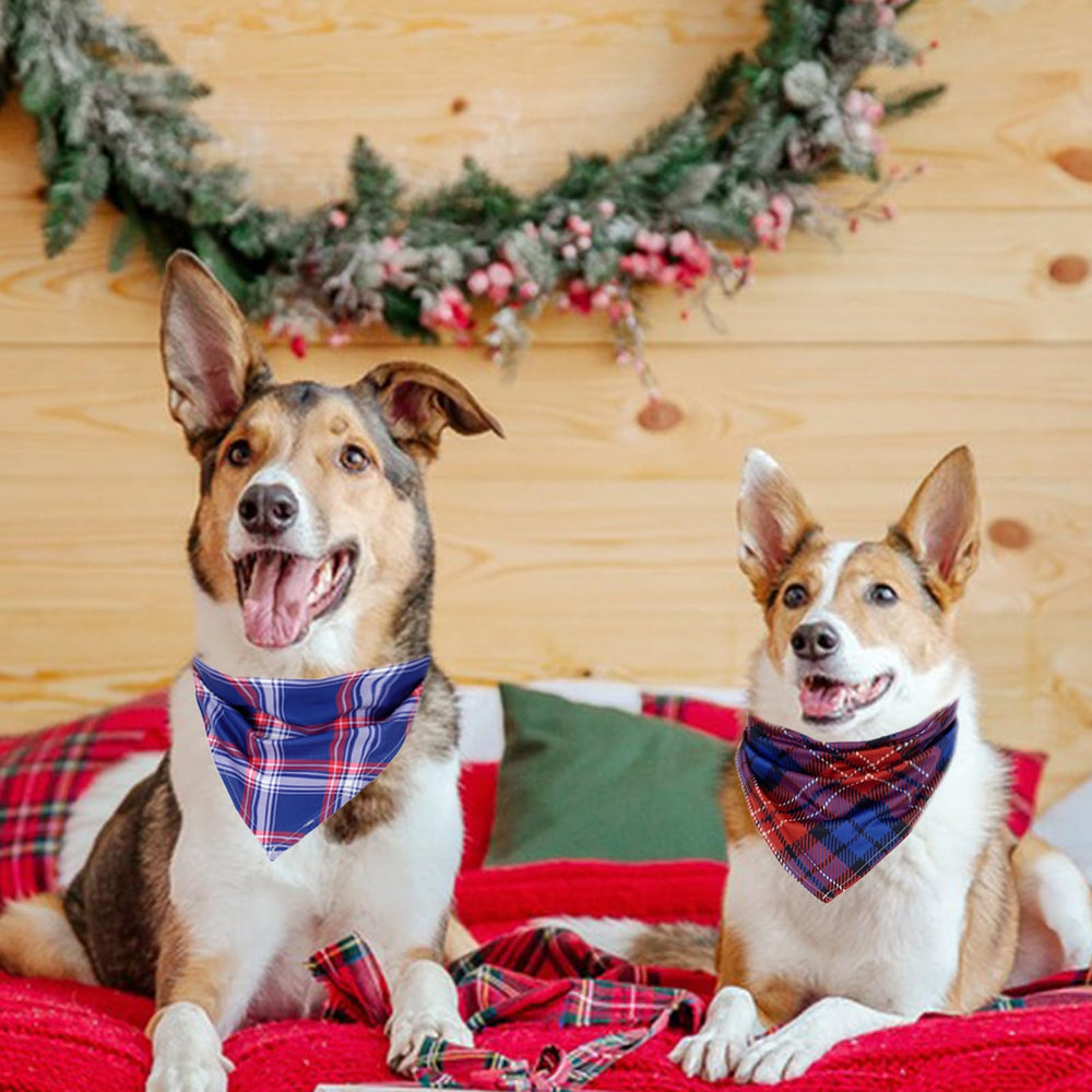 XPUDAC soft polyester bandana in plaid offers breathable wear.