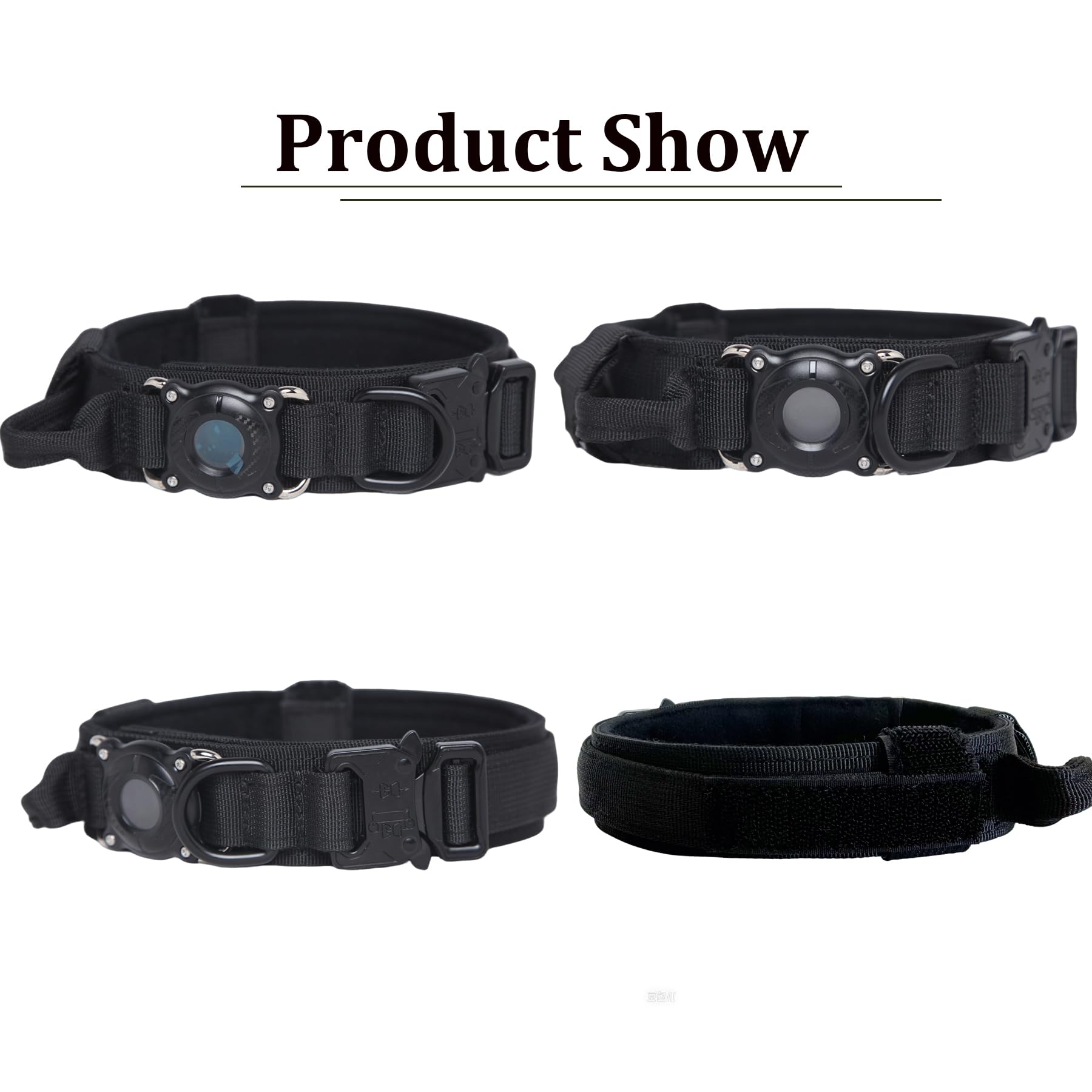 Xqpetlihai AirTag holder dog collar secures Airtag with dustproof protection