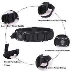 Xqpetlihai tactical dog collar with soft padded lining for comfortable daily use