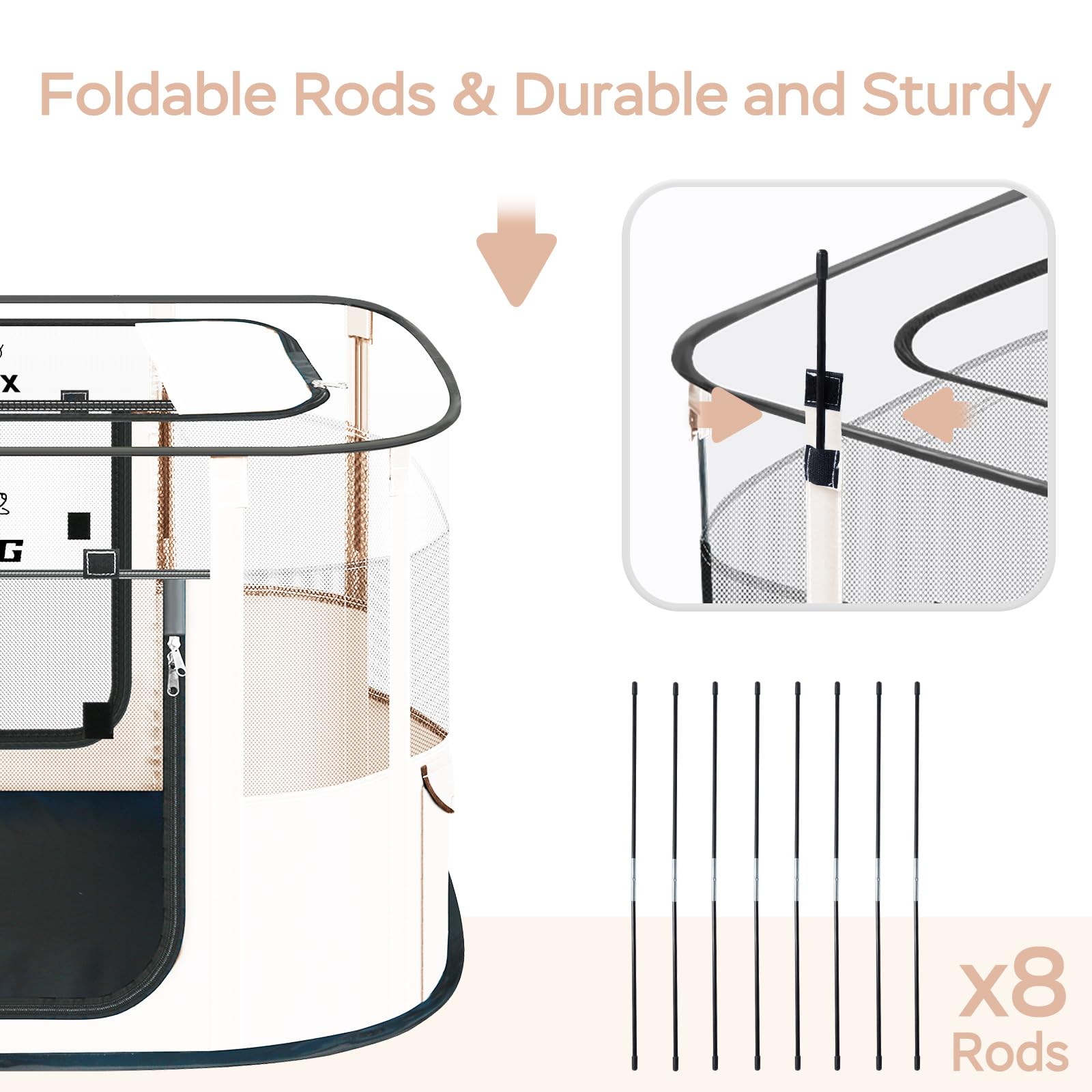XRG heavy-duty Oxford fabric ensures durability and lightweight portability.