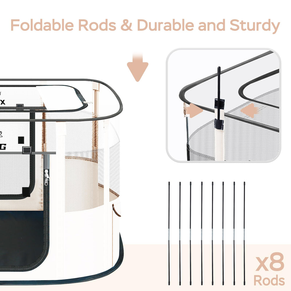 XRG heavy-duty Oxford fabric ensures durability and lightweight portability.