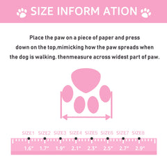 XSY&G dog boots pink with reflective strips enhance safety during night walks.