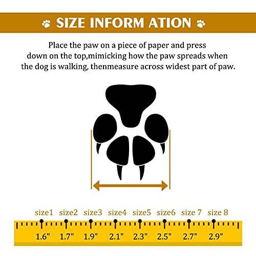 XSY&G dog boots Size 2 top view with reflective straps for nighttime visibility