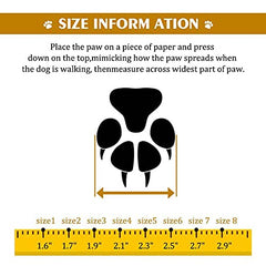 XSY&G dog boots Size 2 top view with reflective straps for nighttime visibility