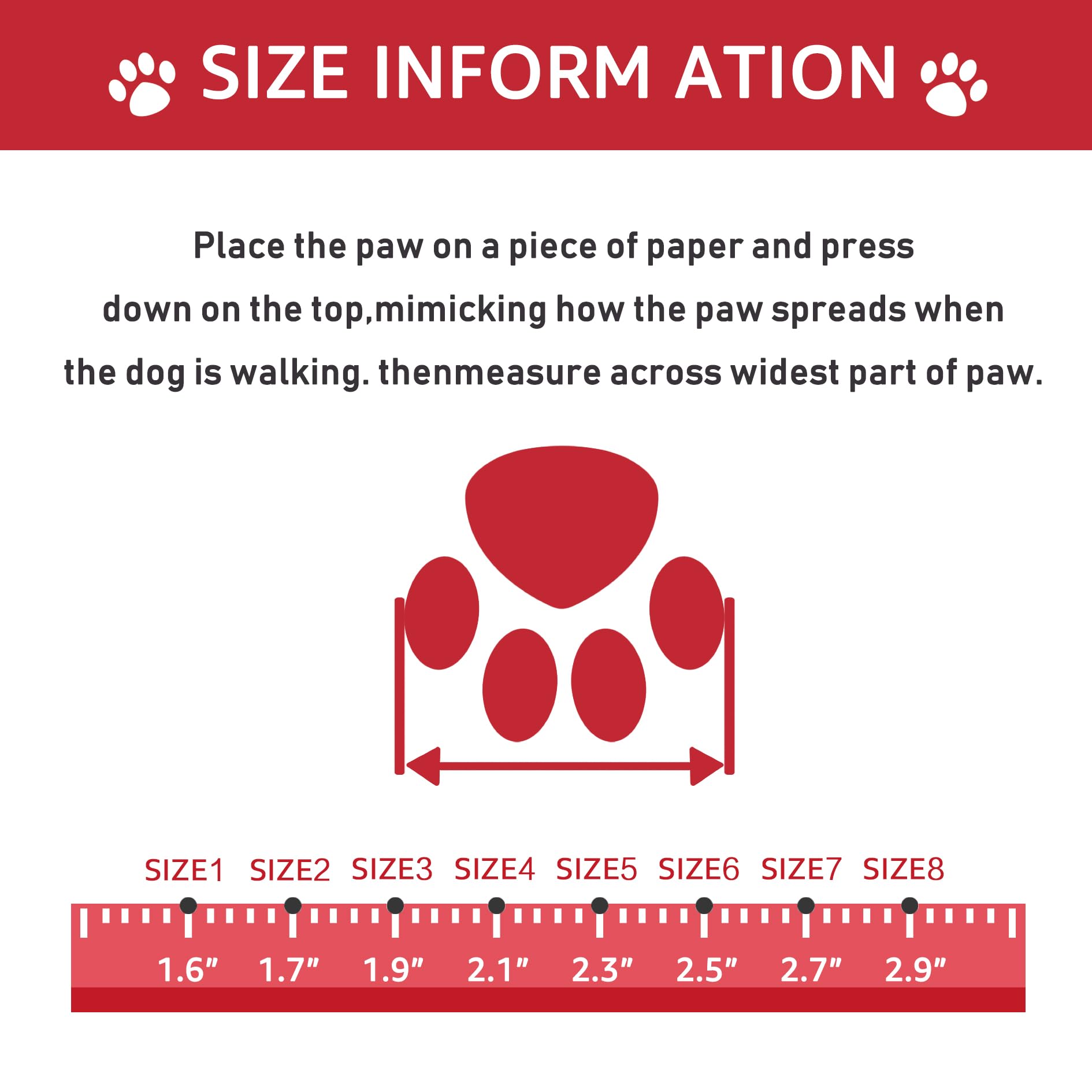 XSY&G dog boots red size 3 side view showing anti-slip sole.