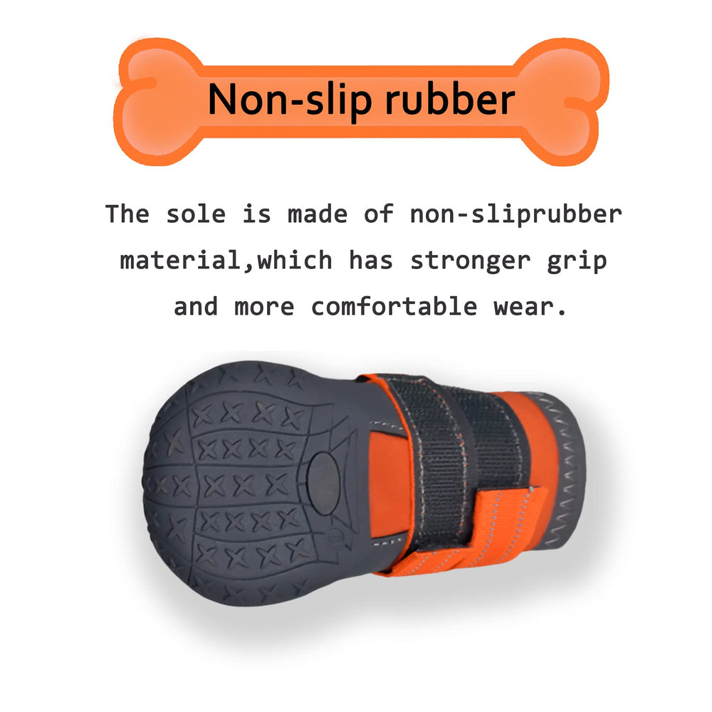XSY&G dog boots anti-slip sole providing traction on tile and other surfaces