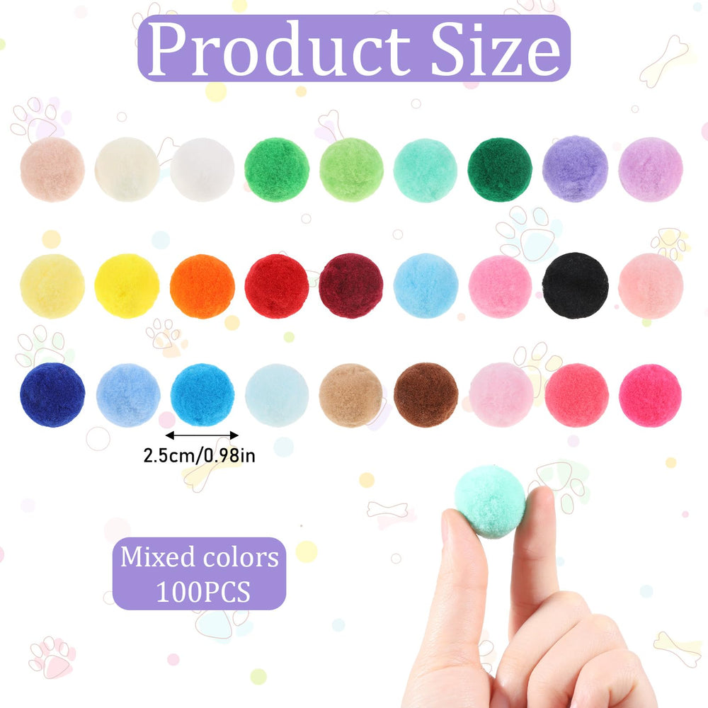 Xthrotsenk cat ball durable-polyester 1inch withstands playful bites