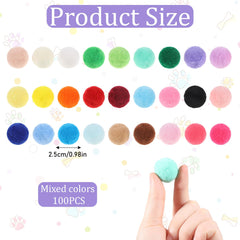 Xthrotsenk cat ball durable-polyester 1inch withstands playful bites