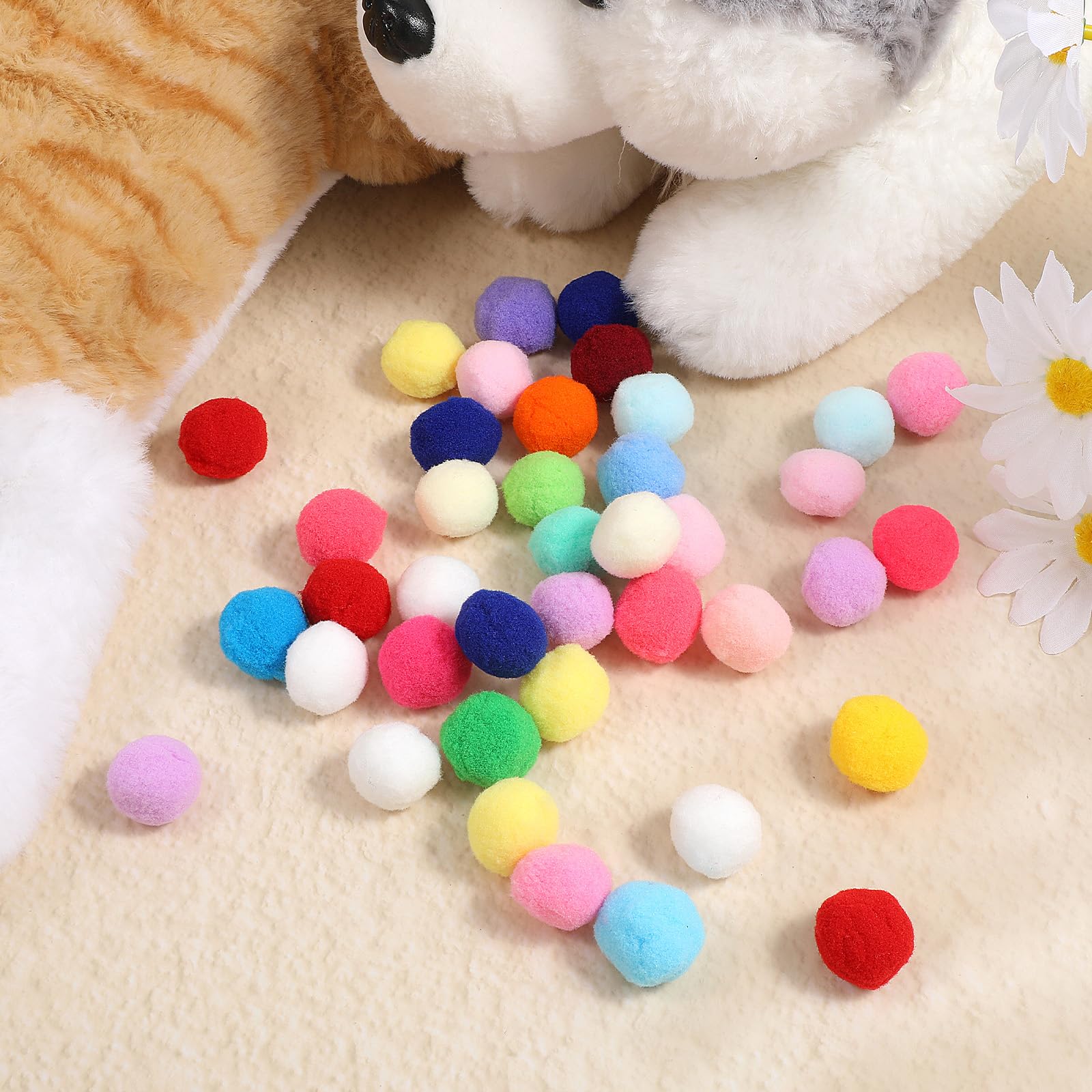 Xthrotsenk cat ball interactive-play 1inch invites chasing, batting, and retrieval