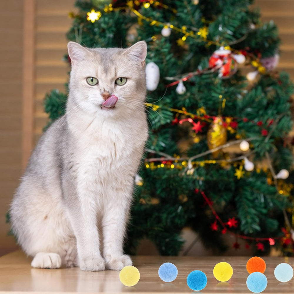 Xthrotsenk cat ball pack-100pcs-1inch supports multi-cat fun