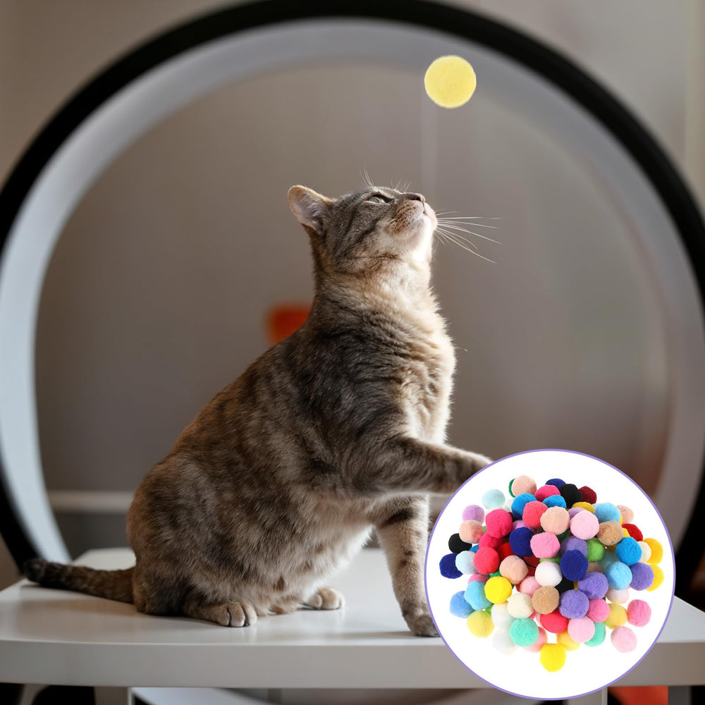 Xthrotsenk cat ball quiet-toy 1inch reduces noise during playtime