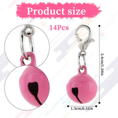 Xthrotsenk colorful metal bells offer vibrant hues to customize your pet's collar look.