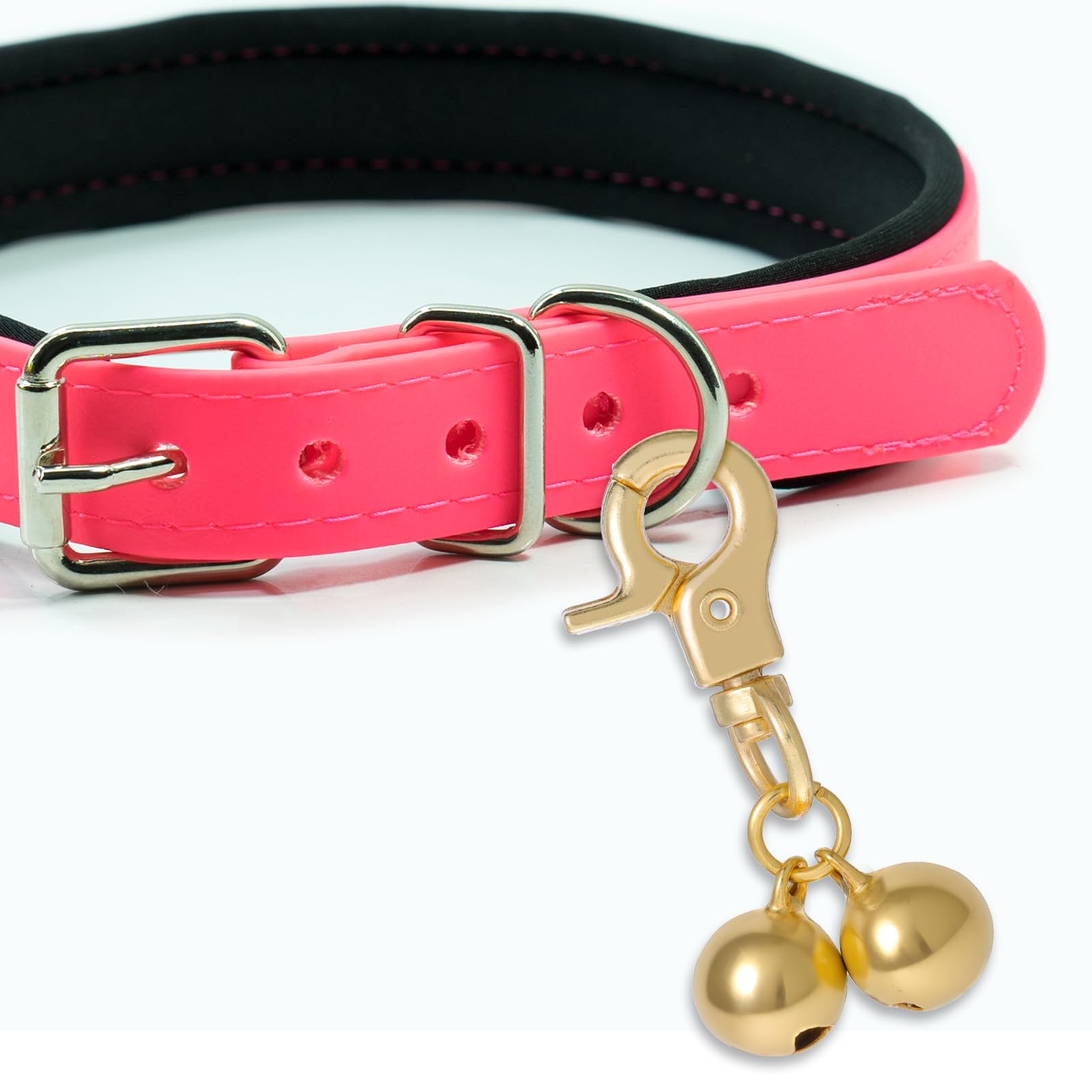 Xthrotsenk two-piece gold bells kit for versatile pet collars