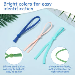 Xthrotsenk whelping collars color range close-up shows 15 vibrant colors for clear litter identification.