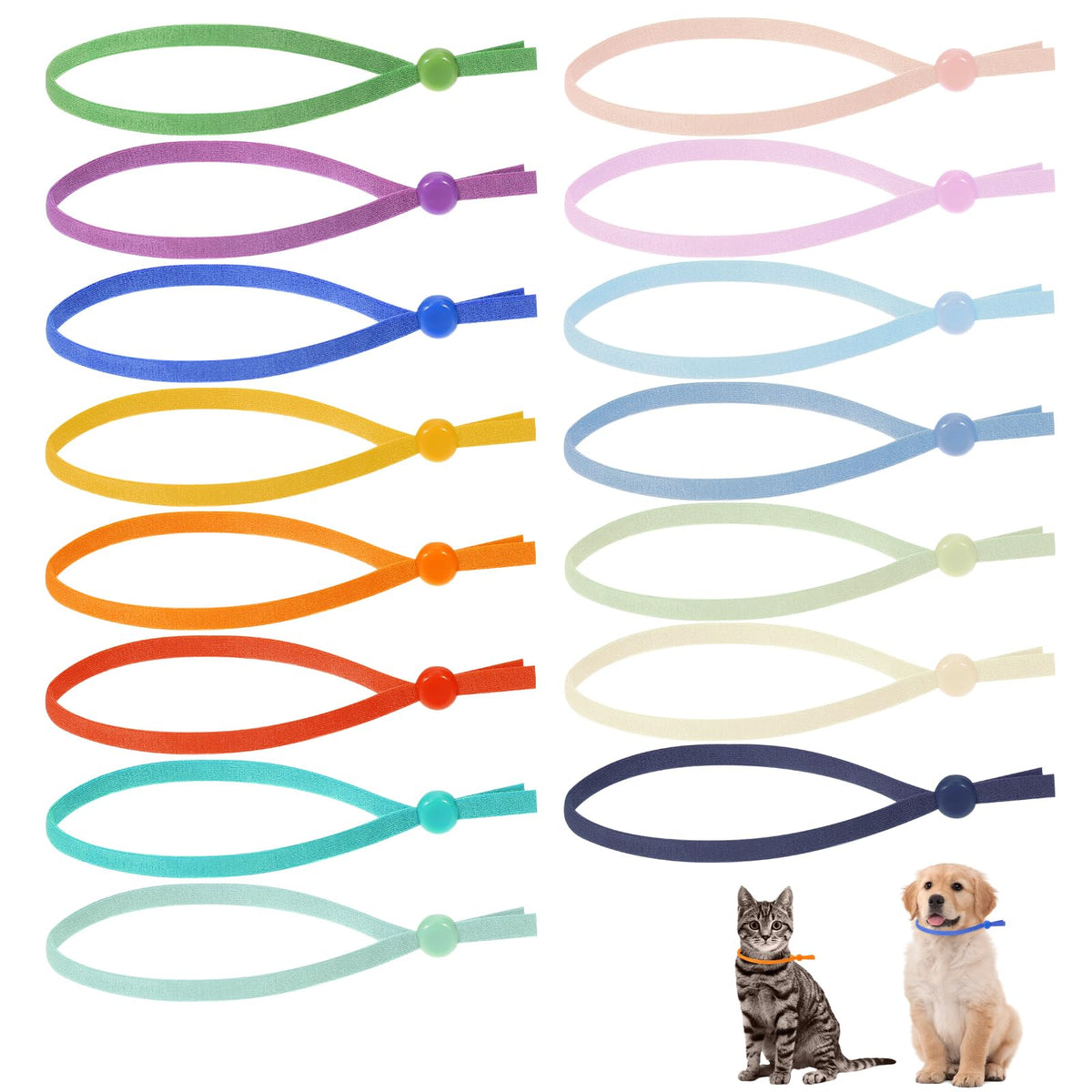 Xthrotsenk whelping collars packaging displays a 75-piece set for easy litter color coding.