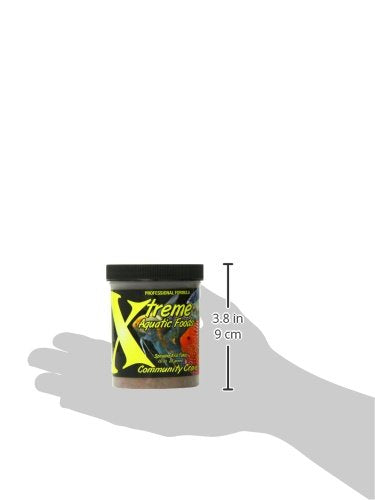 Xtreme Community Crave krill flakes close-up emphasizing protein-rich natural source