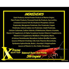 Xtreme Shrimpee daily feed jar demonstrates convenient daily nutrition for shrimp