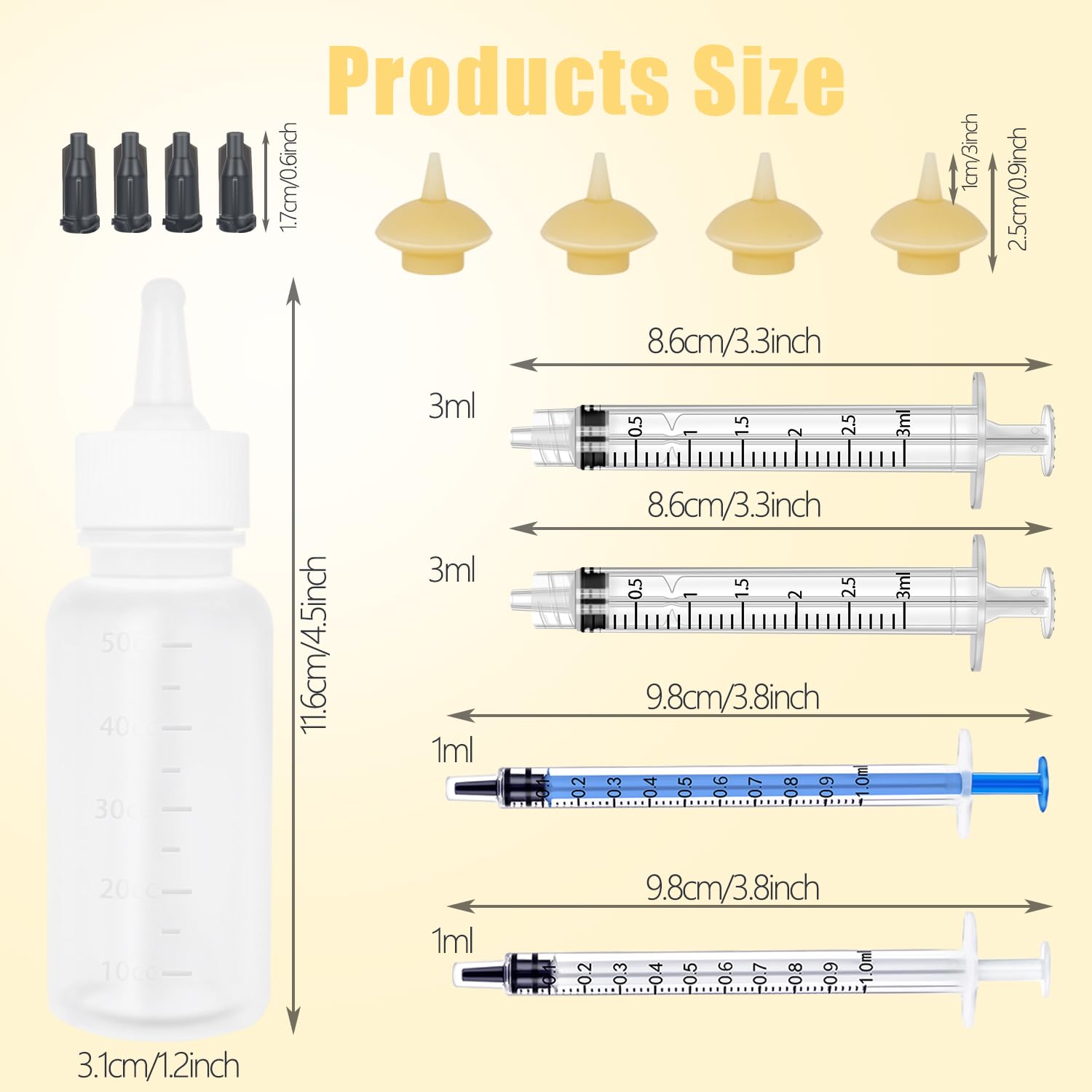 Xuanda silicone nipples soft and safe for newborn kittens and puppies.