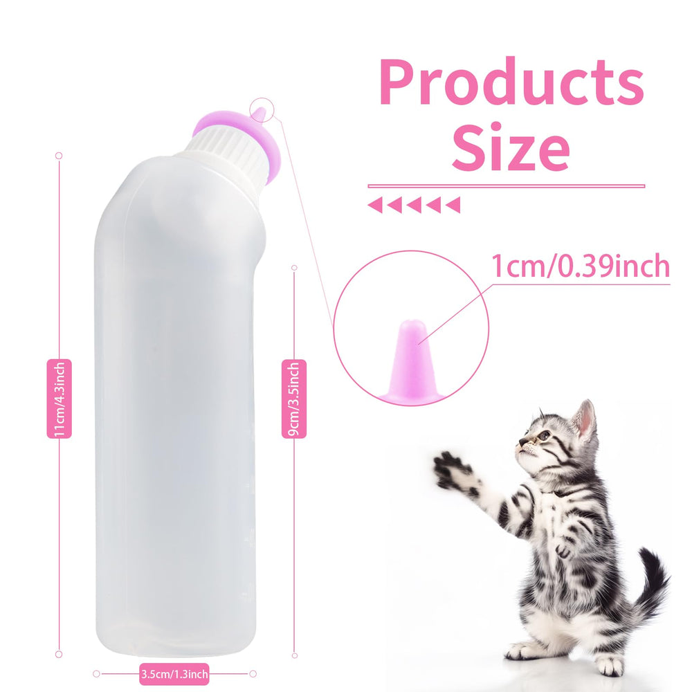 Xuandea silicone nipple pink provides gentle flow for kittens and puppies.