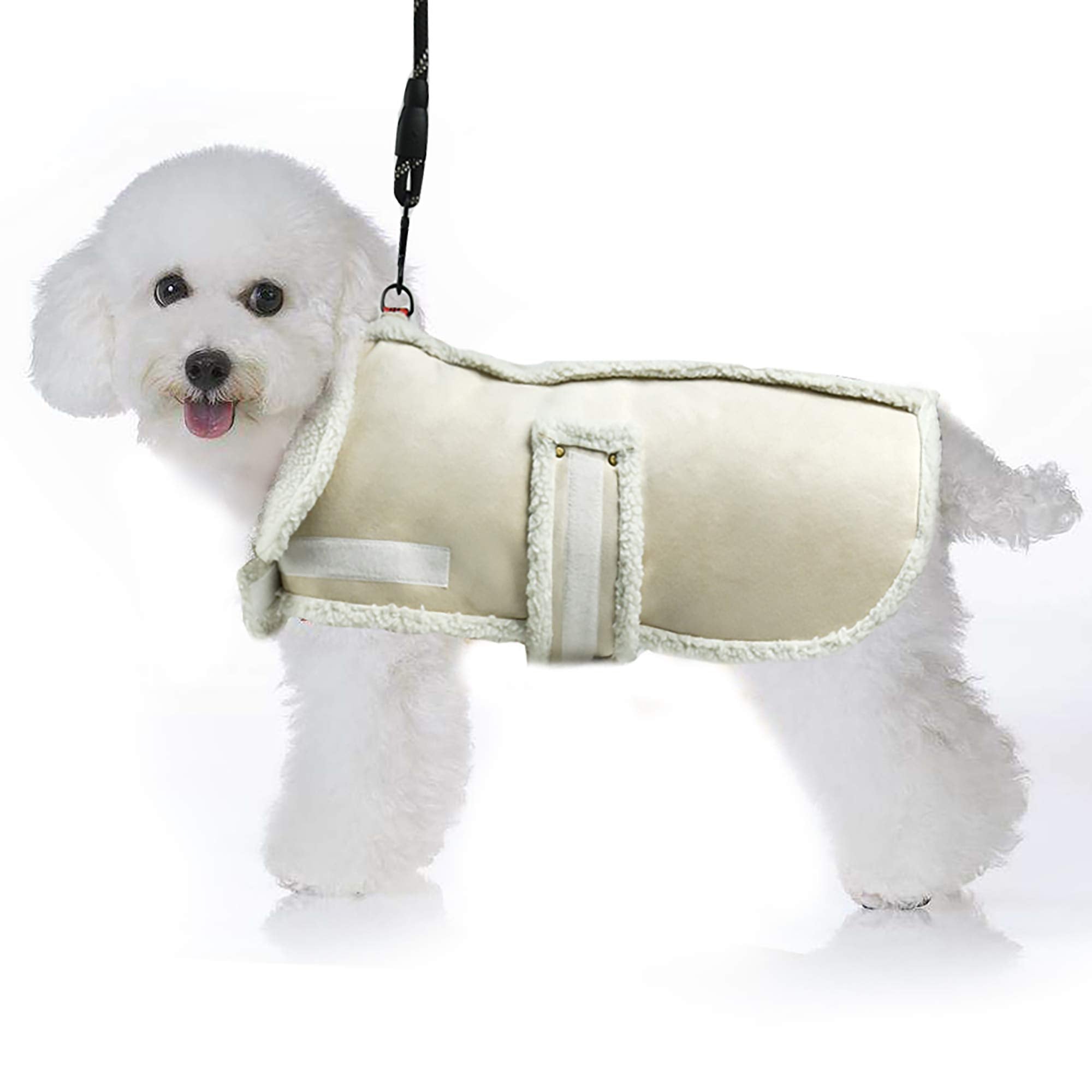 XUANQIFC Dog Winter Jacket front view: warm windproof coat for cold walks.