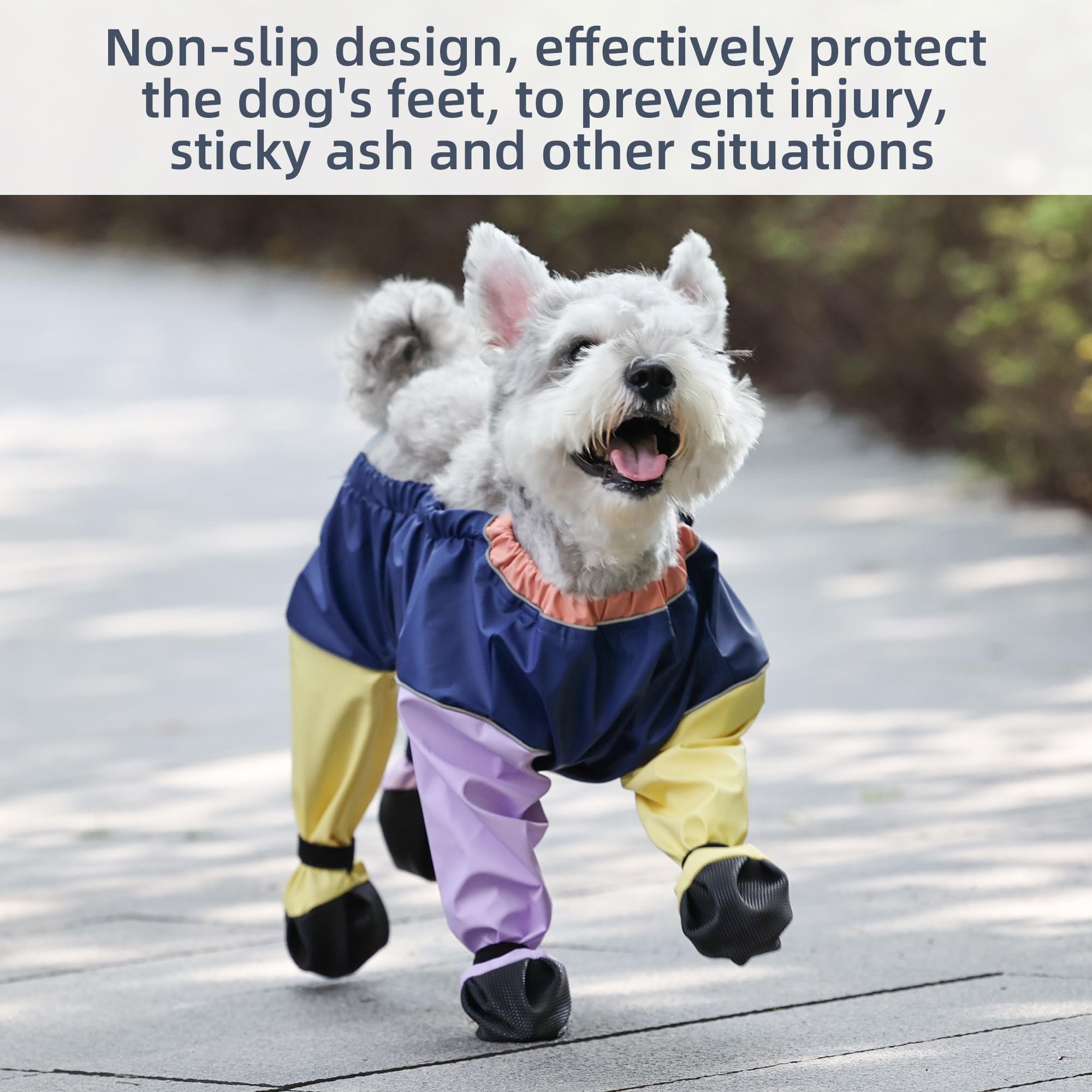 XUANNIAO dog suspender booties weather-resistant upper protects paws on hot pavements