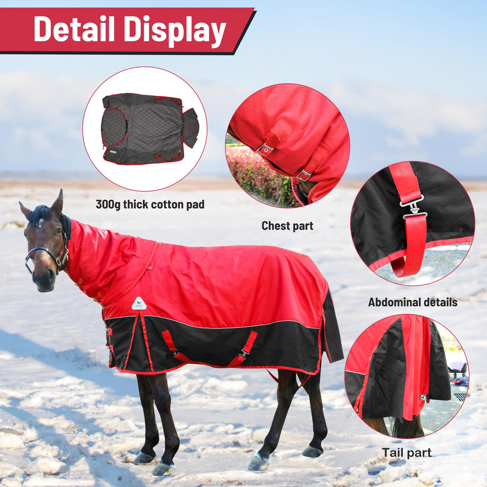 XUANNIAO horse blanket neck-cover detachable for versatile turnout use