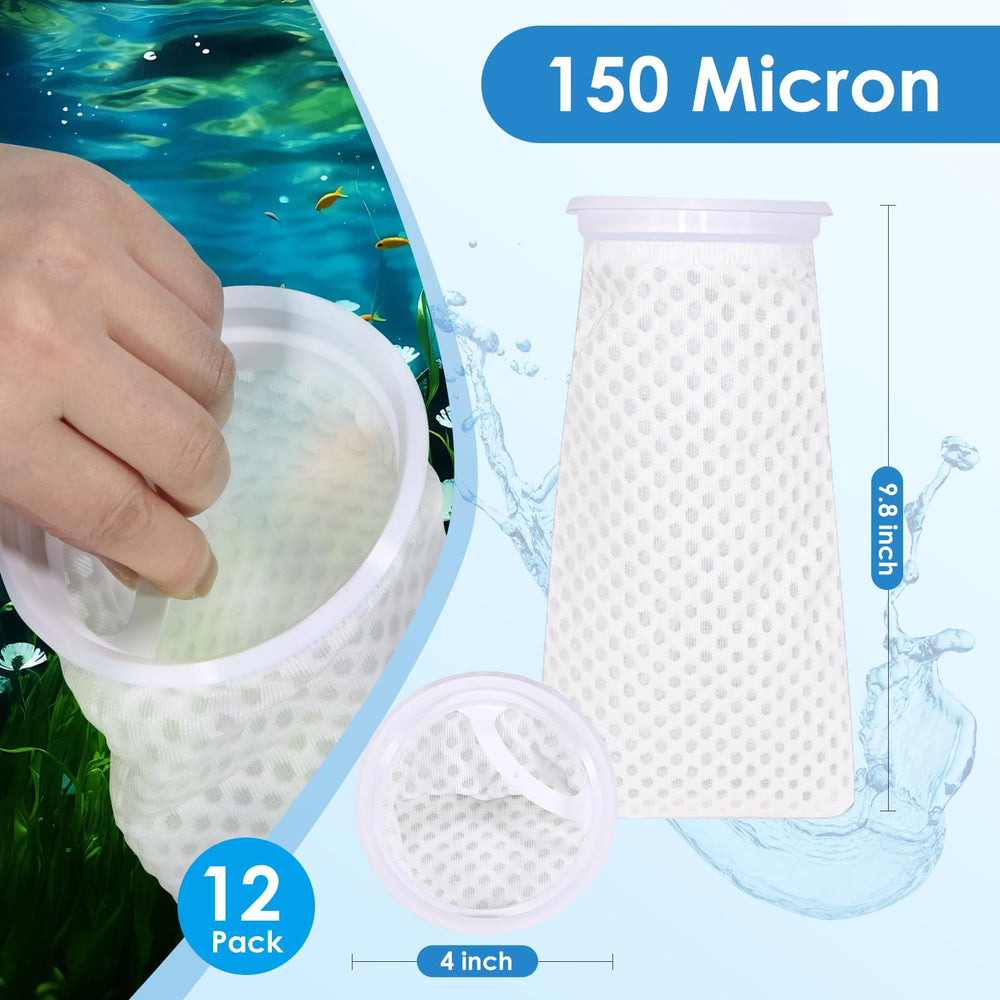 XUANZIKEMAO honeycomb 150micron filter sock captures fine particles for clearer tank water.