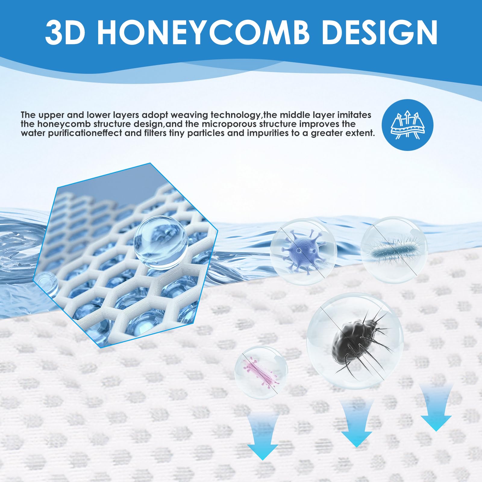 XUANZIKEMAO ring filter sock durable mesh resists wear from sand and coral.