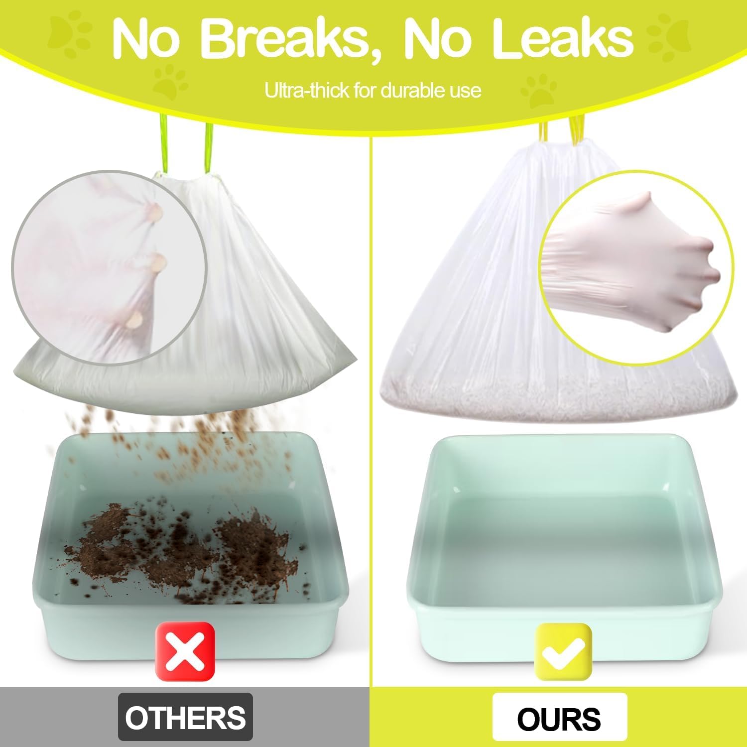 XUEPETT heavy duty liner material is scratch resistant and waterproof for durable containment