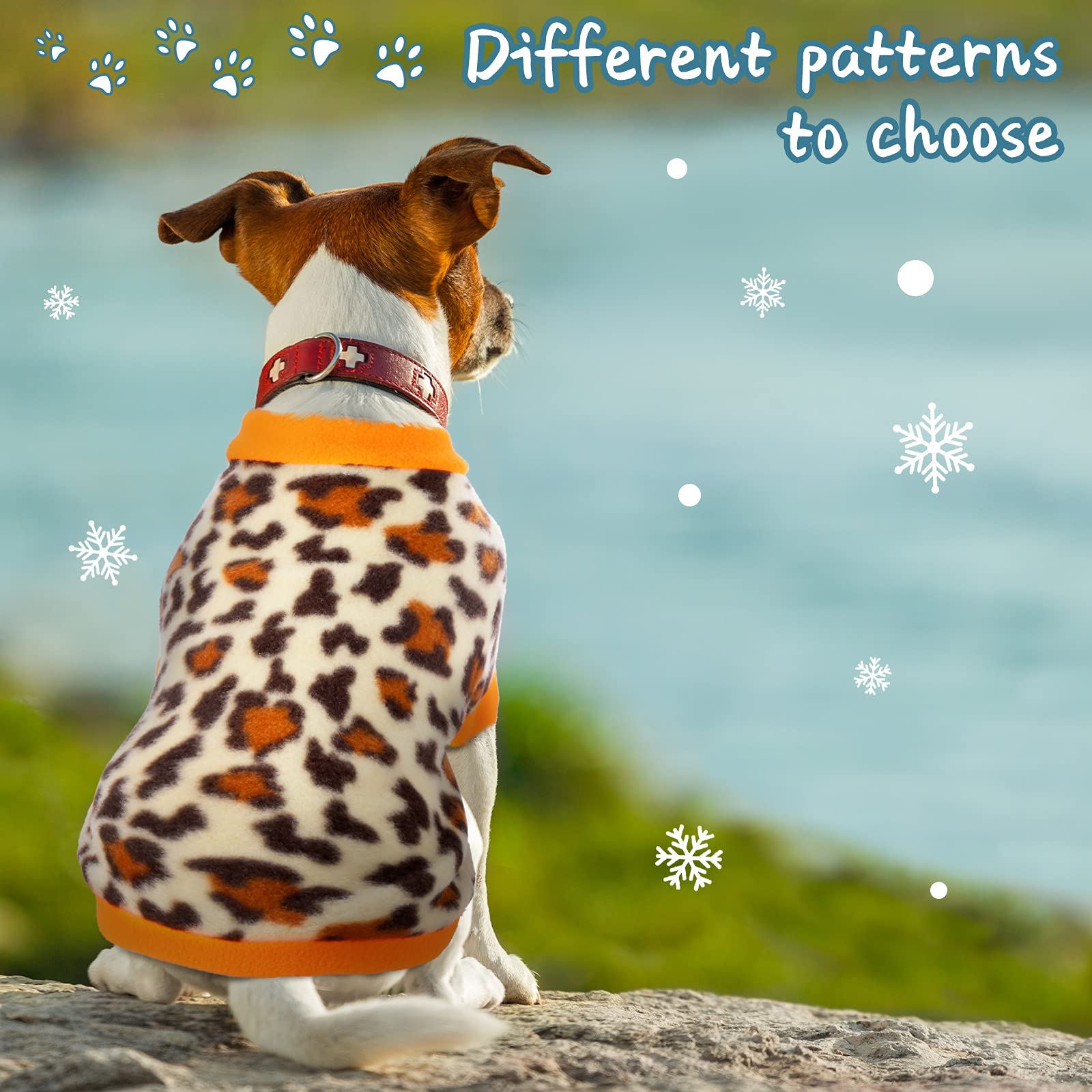Xuniea winter dog sweaters for outdoor snowy sessions