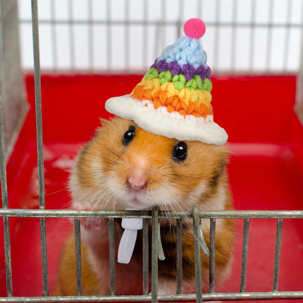 Xuniea hamster hat rabbit style enhances cute outfits for small pets