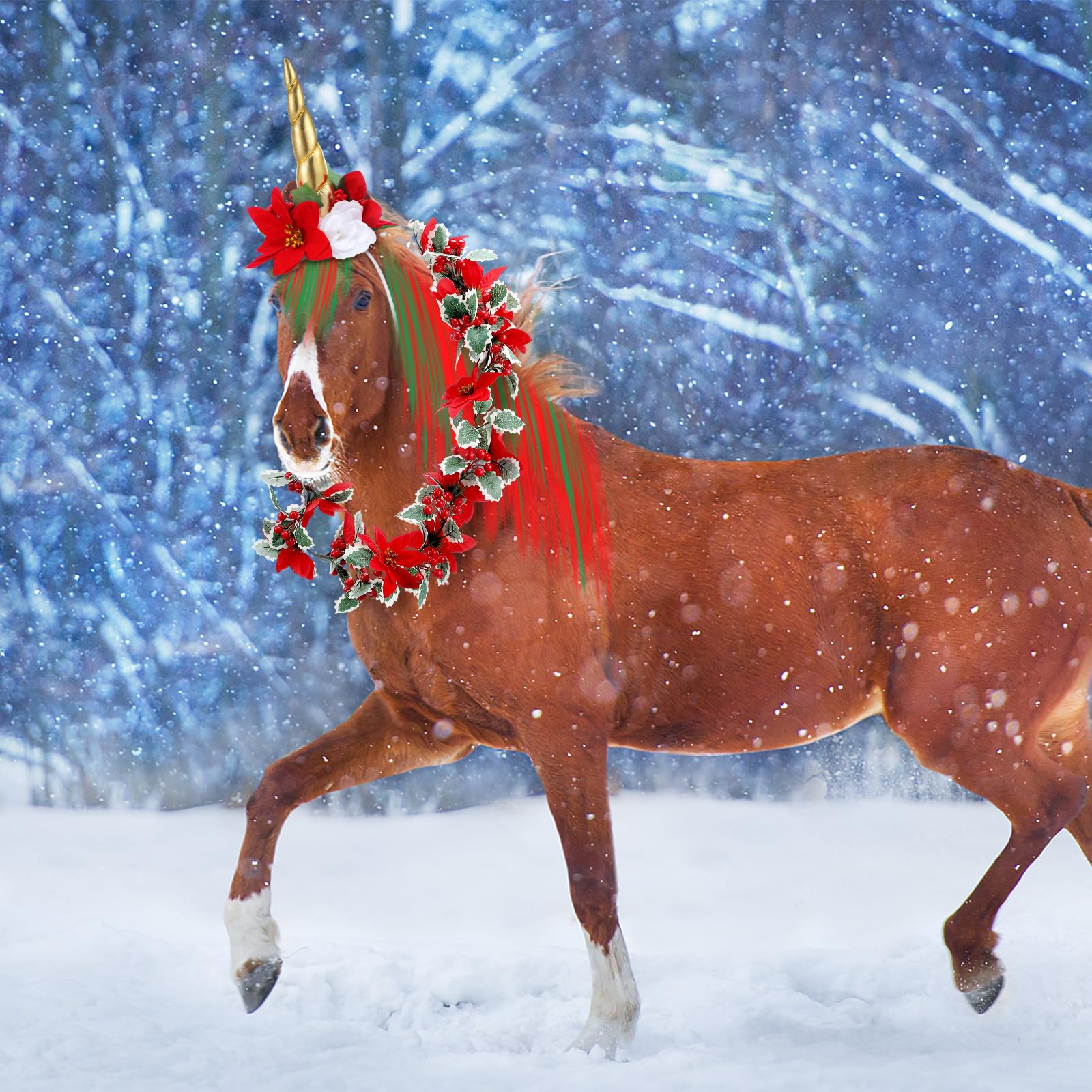 XunYee real-horse-party-setup supports festive event visuals