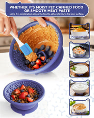 XUOEGUZ textured silicone surface promotes licking and saliva production for oral care.