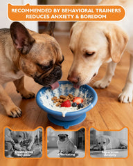 XUOEGUZ dog lick bowl non-slip suction base keeps mealtime steady.