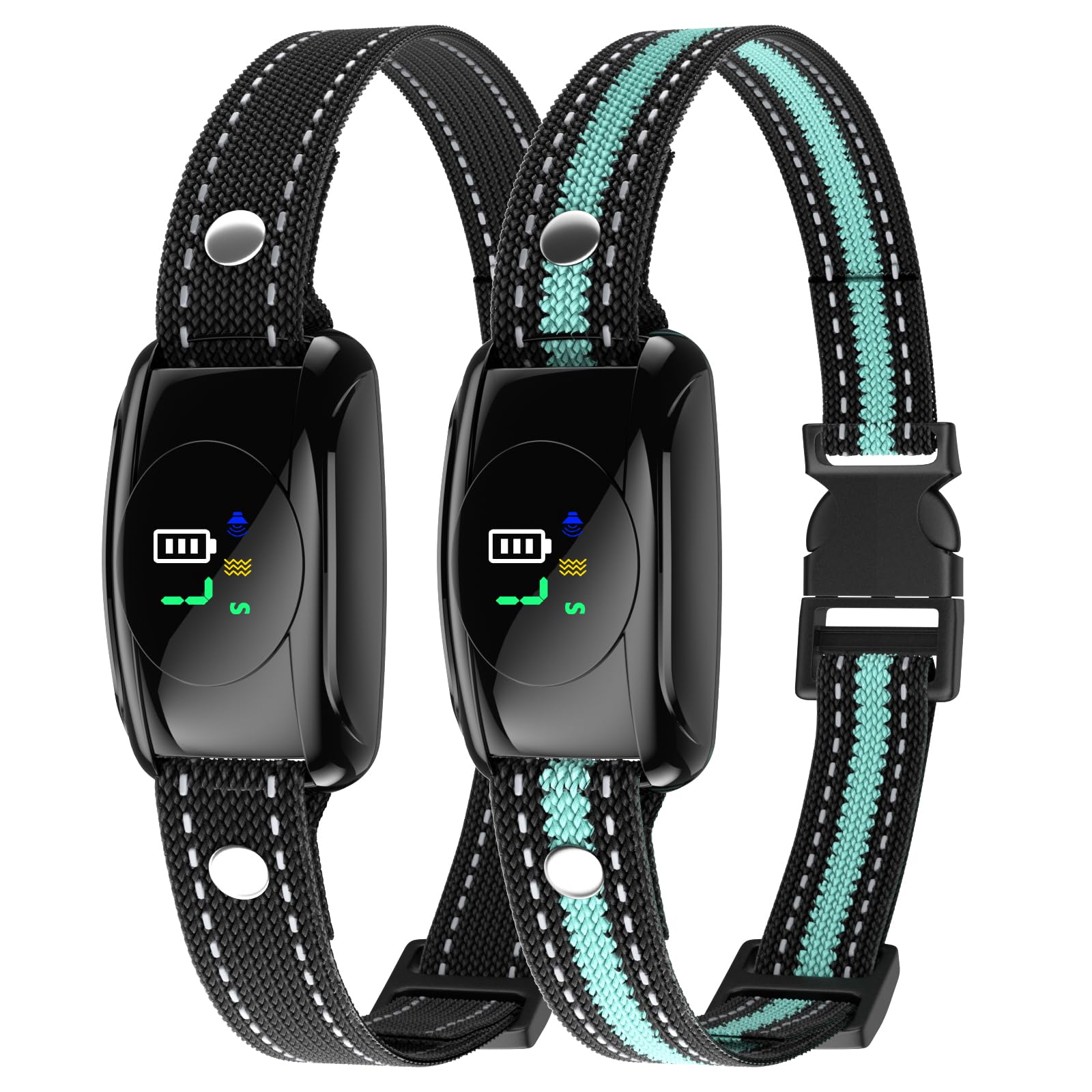 Xuwibaje 2-pack bark collars with beep-vibration for humane training