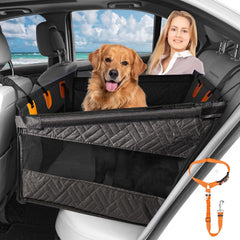 XUYEDOGLSH dog car-seat-back-seat-extender provides stable support for large dogs