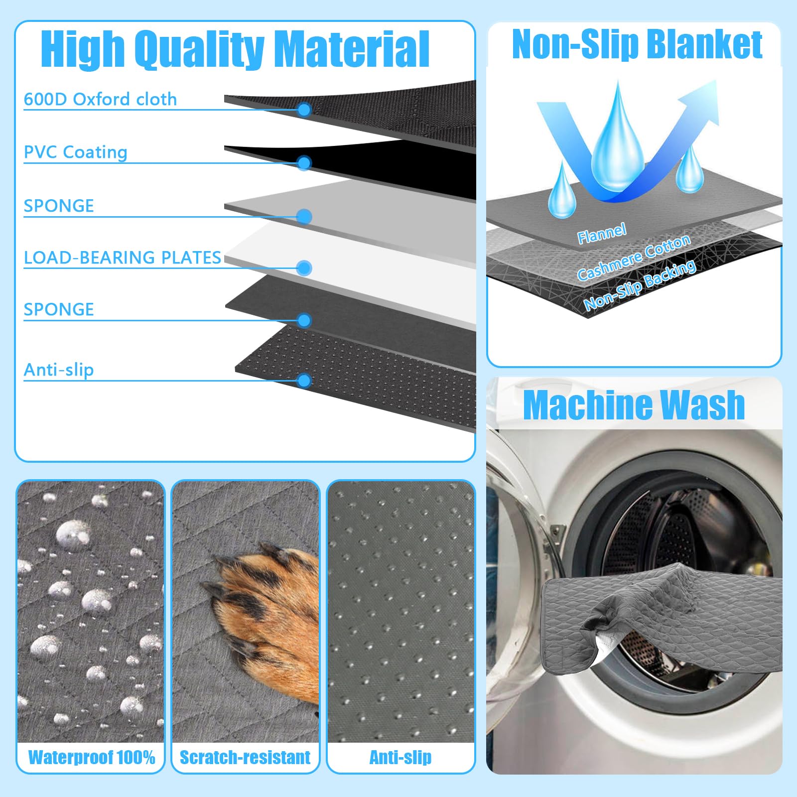 XUYEDOGLSH mesh ventilation windows promote airflow for dogs