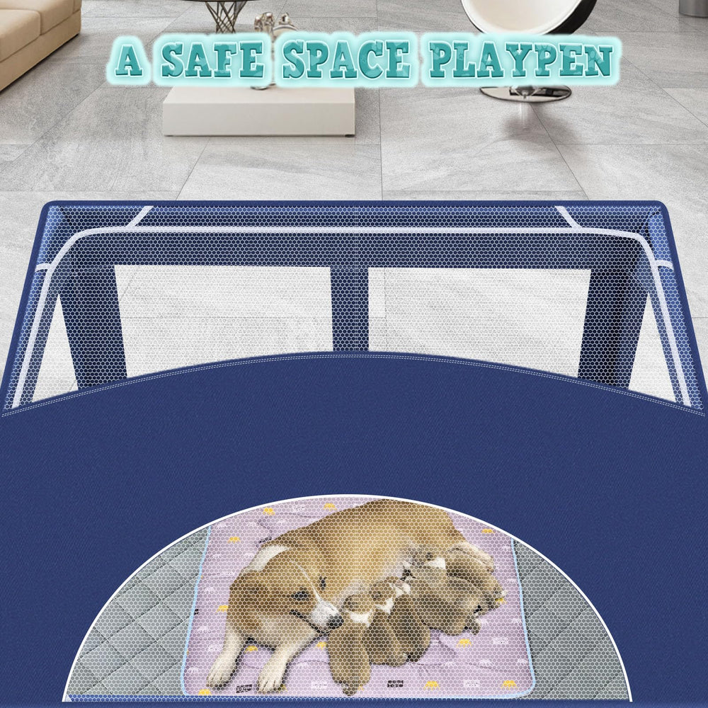 XVISHX puppy playpen outdoors demonstrates spacious indoor-outdoor versatility.